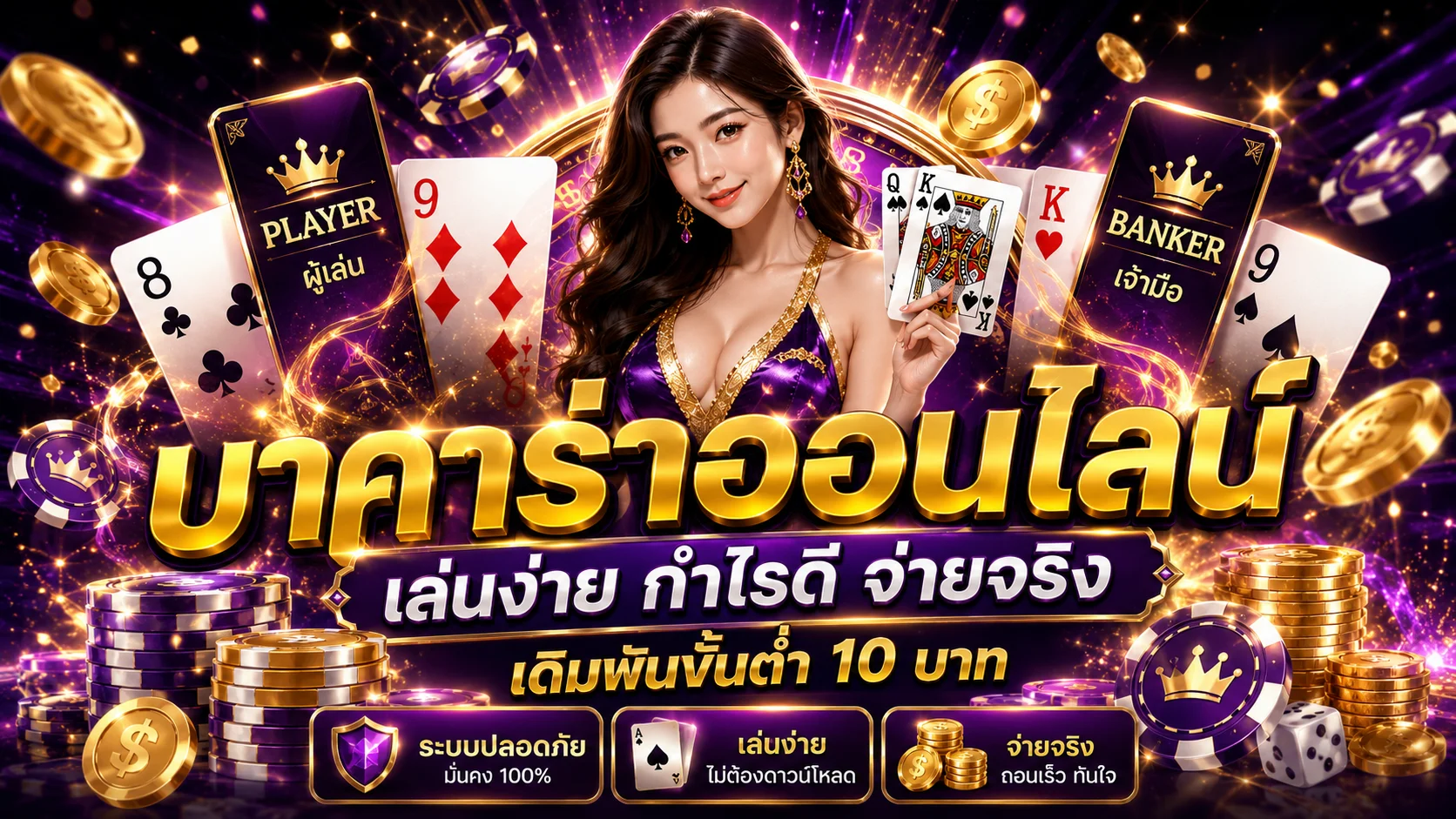 คาสิโนออนไลน์ LV4 เล่นสดบาคาร่ากับดีลเลอร์จริง